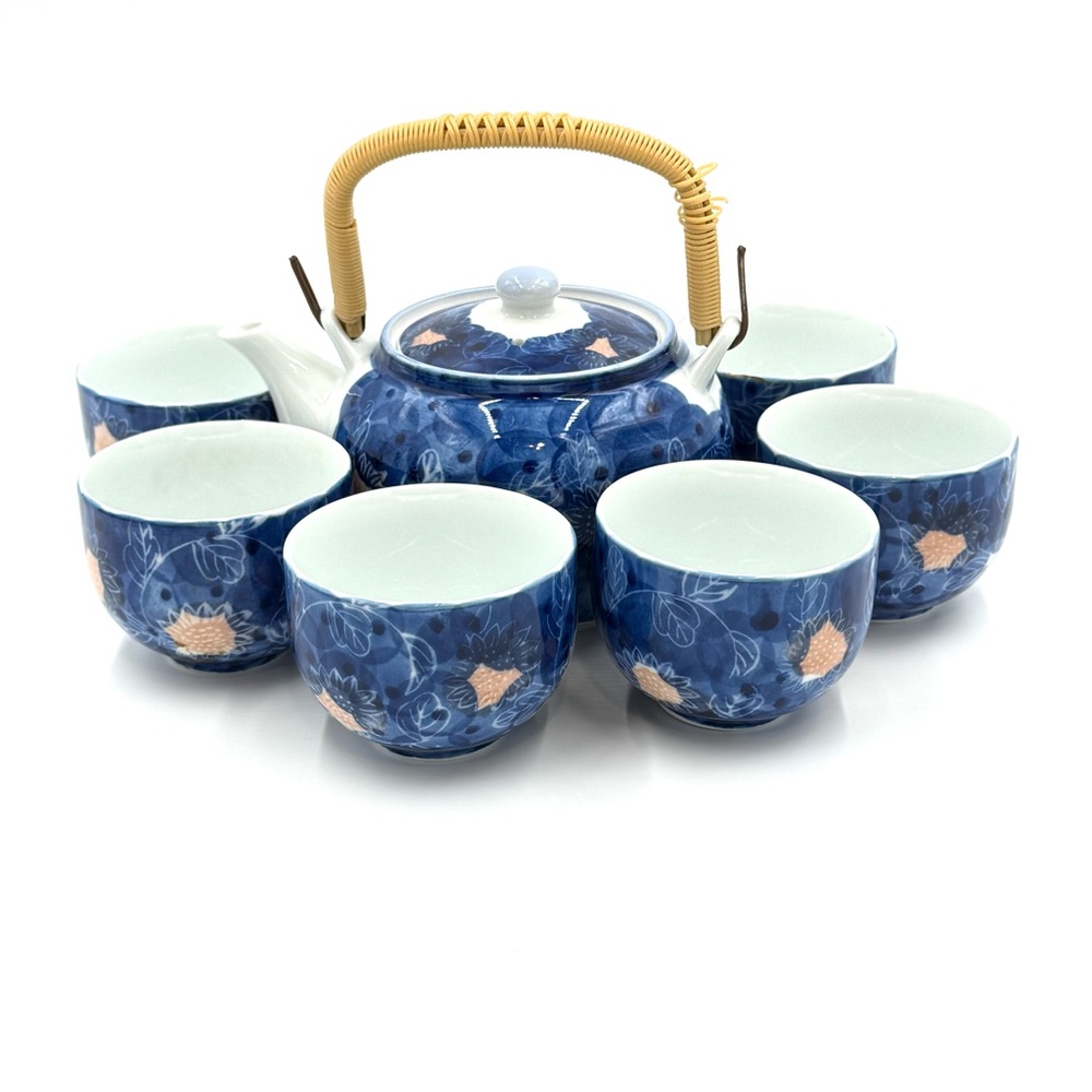 ❤️RARE❤️ Vintage Japanese Arita Ware Nishimine-Made Handpainted Teapot & Cups